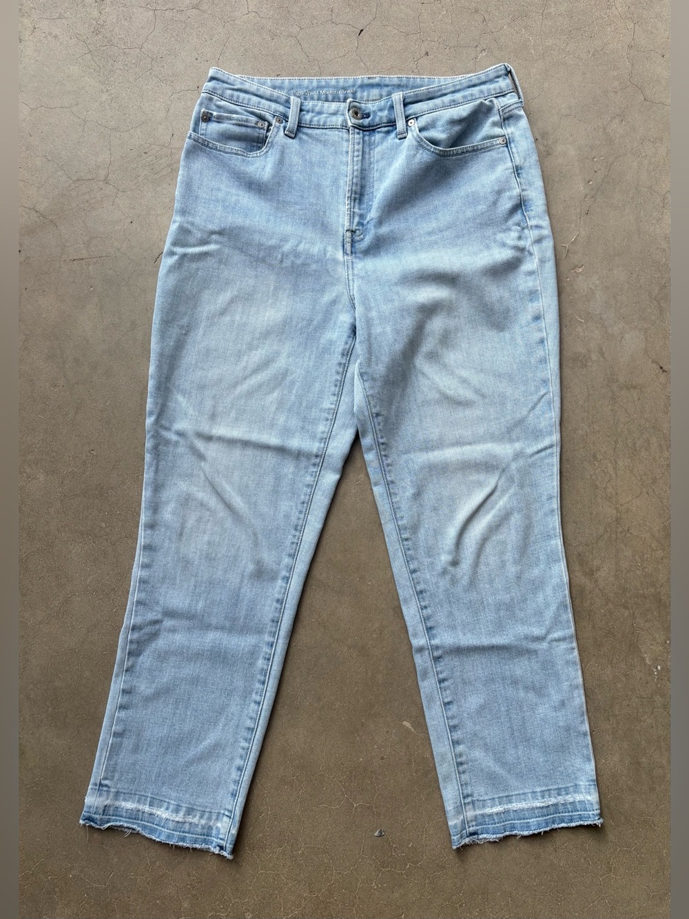 Talbots Flawless High Waist Modern Ankle Light Denim Jeans Size 10